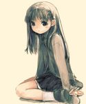  child copyright_request kawata_hisashi long_hair petite sitting skirt solo 