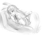  1girl animal_ears breasts bunny_ears bunnysuit censored charlotte_e_yeager greyscale hetero large_breasts mine_(peak) monochrome paizuri penis solo_focus strike_witches world_witches_series 