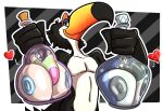  absurd_res anthro avian big_breasts bird blue_sky_studios bottle breasts container eva_(rio) female glass group hi_res holding_object in_bottle in_container keel-billed_toucan male nipples non-mammal_breasts non-mammal_nipples rafael_(rio) ramphastos reina_(sachasketchy) rio_(series) sachasketchy smile smirk toco_toucan toucan trio 