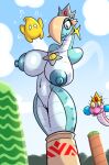  absurd_res alternate_species ambiguous_gender anthro armless big_breasts blue_body blue_scales breasts chest_gem cobrat crown ear_piercing female group hi_res jar luma mario_bros nintendo nipples piercing princess_peach reptile rosalina_(mario) sachasketchy scales scalie snake solo species_transformation stripes super_mario_bros._2 super_mario_galaxy transformation trio video_games 