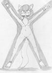  animal_humanoid anthro bound breasts cat_humanoid clawdia_dia felid felid_humanoid feline feline_humanoid female fighting_foodons gag gagged genitals humanoid mammal mammal_humanoid monochrome nude pussy reddragonkan solo torture traditional_media_(artwork) 