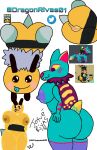  arthropod bee blue_body breasts brony butt canid canine canis cute_eyes dragonrivas01 duo fan_character female female/female girly graalonlineera hi_res hymenopteran insect mammal pose wolf 