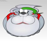  animatronic anthro belly big_belly big_breasts breasts canid canine canis clothing digital_media_(artwork) ear_piercing female five_nights_at_freddy&#039;s five_nights_at_freddy&#039;s:_security_breach flattened_breasts foxball hair lying machine mammal on_front overweight overweight_anthro piercing robot roxanne_wolf_(fnaf) scottgames simple_background solo video_games wolf 