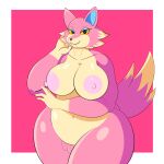  absurd_res animal_crossing anthro breasts canid canine canis chillyspicky female freya_(animal_crossing) fur hi_res mammal multicolored_body multicolored_fur nintendo solo thick_thighs video_games wide_hips wolf 