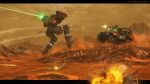  2boys absurdres battletech bullet_trail commentary desert english_commentary explosion flea_(battletech) ground_vehicle gun highres infantry laser machine_gun mecha military military_vehicle missile motor_vehicle multiple_boys robot spooky777 war weapon 