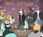  anthro big_butt birthday bovid breasts butt cake canid canine caprine caprine_demon cheetah clothed clothing crocodile crocodilian crocodylid demon dessert dragon drascua_(photolol.03) eyewear felid feline female fish flexet_(photolol.03) food fox glasses goat_demon group gun happy hi_res javier_(photolol.03) jessica(photolol.03) john_(photolol.03) kelly(photolol.03) looking_at_another looking_down male male/female mammal marine miss-mundany_(photolol.03) muscular muscular_female muscular_male photolol.03 ranged_weapon reptile rifle scalie scar shark simple_background smile tammy_(photolol.03) television thick_thighs weapon western_dragon wide_hips yanina_(photolol.03) 