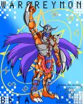  absurd_res armor armpit_hair bandai_namco body_hair cybernetics cyborg digimon digimon_(species) hi_res looking_to_the_viewer machine male muscular solo vektorthedrakat(artist) wargreymon wings 