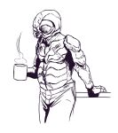  alien arthropod beverage clothed clothing coffee gand hi_res insect lavvytaffy male sketch slightly_chubby star_wars topless zuckuss 