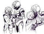 &lt;3 4-lom alien arthropod clothing droid gand gesture hand_heart hand_holding insect kissing lavvytaffy male male/male size_difference sketch star_wars zuckuss 