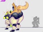  anthro balls bastion_(overwatch) blizzard_entertainment bodily_fluids duo female genitals hi_res infidelity machine male male/female nick_flynn_(bigppfox1) orisa_(overwatch) overwatch robot rough_sex sex sweat text video_games zeglo-official 