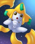  anus aurawing blonde_hair female genitals hair hi_res jirachi legendary_pok&eacute;mon nintendo nude open_mouth pok&eacute;mon pok&eacute;mon_(species) pussy solo spread_legs spreading video_games white_body yellow_eyes 