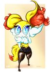  absurd_res anthro braixen canid canine clothing eyewear female fox fur glasses hi_res inner_ear_fluff mammal nintendo orange_body orange_fur pok&eacute;mon pok&eacute;mon_(species) portrait simple_background solo tacophox thick_thighs tuft video_games white_body white_fur yellow_body yellow_fur 