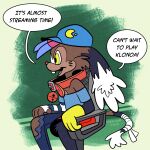  clothing collar dialogue gloves handwear hi_res klonoa klonoa_(series) mammal mouse murid murine rodent tail transformation trevor-fox trevor-fox_(character) video_games 