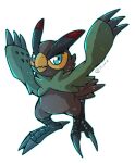  angry anthro avian bandai_namco beak bird blue_eyes claws digimon digimon_(species) falcomon male rivvix solo talons wings 