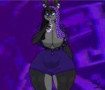  anthro big_breasts breasts female hare huge_breasts hyper hyper_breasts jay_monero lagomorph leporid mammal rabbit romper_suit solo 