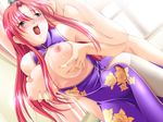  ayakaze_ryuushou blue_eyes blush breast_grab breasts china_dress chinese_clothes doggystyle dress dutch_angle game_cg grabbing houjou_elena large_breasts love_split nipples open_clothes open_dress open_mouth pink_hair puffy_nipples red_hair saliva screaming sex solo_focus sweat thighhighs 