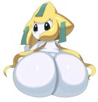  2022 absurd_res ambiguous_gender big_butt butt hi_res huge_butt humanoid jirachi legendary_pok&eacute;mon looking_at_viewer looking_back looking_back_at_viewer mammal multicolored_body nintendo pok&eacute;mon pok&eacute;mon_(species) simple_background solo sssonic2 two_tone_body video_games white_body yellow_body 