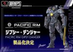  arm_blade character_name clenched_hands flame_toys funabashi_hyogo gipsy_danger highres legendary_pictures logo looking_ahead mecha no_humans official_art pacific_rim robot science_fiction standing visor weapon 
