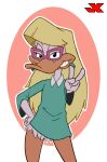  anthro female hi_res jk shirley_the_loon solo tiny_toon_adventures warner_brothers 