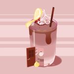  animal animal_focus artist_name bird chai_(drawingchisanne) chocolate dessert door food food_focus fruit house lemon lemon_slice mint no_humans original penguin pink_background signature simple_background sweets_bird undersized_animal walking whipped_cream 