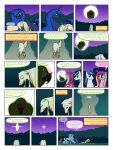  3:4 arofa_nahmat arofatamahn avian beak bird canid canine comic dialogue english_text equid equine female feral friendship_is_magic glowing hasbro hi_res husband_and_wife magic male mammal married_couple my_little_pony princess_cadance_(mlp) princess_celestia_(mlp) princess_luna_(mlp) shining_armor_(mlp) sibling sister sisters text 