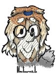  absurd_res australian_cattle_dog bluey_(series) canid canine canis cannie cattledog domestic_dog eyewear female frisky_(bluey) glasses hair handdrawn herding_dog hi_res long_hair mammal pastoral_dog 