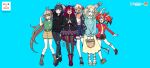  6+girls :o ahoge alternate_costume animal_ears bangs baseball_cap basket belt black_hair black_hoodie black_jacket blonde_hair blue_hair blue_skirt blue_sweater boots braid braided_bangs breasts brown_eyes brown_hair casual ceres_fauna cleavage closed_eyes crop_top dark-skinned_female dark_skin denim dolphin_shorts earrings feather_hair_ornament feathers flower friend_(nanashi_mumei) frilled_skirt frills green_hair green_shirt gym_shorts hair_flower hair_intakes hair_ornament hairclip hakos_baelz hat head_chain highres holocouncil hololive hololive_english hood hoodie horns irys_(hololive) jacket jeans jewelry kneehighs large_breasts limiter_(tsukumo_sana) long_hair long_skirt medium_breasts mouse_ears mouse_girl mouse_tail mr._squeaks_(hakos_baelz) multicolored_hair multiple_girls nail_polish nanashi_mumei official_art omocat one_eye_closed ouro_kronii pants planet_hair_ornament ponytail purple_hair purple_skirt red_hair red_track_suit sandals shirt shirt_tucked_in short_hair shorts skirt small_breasts smile socks star_(symbol) star_print straw_hat streaked_hair sweater t-shirt tail thighhighs tsukumo_sana twintails very_long_hair virtual_youtuber white_hair yatagarasu_(tsukumo_sana) yellow_eyes 