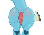  anus arteficialtrees butt eeveelution feral genitals male nintendo penis pok&eacute;mon pok&eacute;mon_(species) simple_background solo vaporeon video_games white_background 