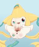  absurd_res anal_beads anus balls bodily_fluids butt cum cum_in_pussy cum_inside disembodied_penis duo ejaculation female feral gaping gaping_anus genital_fluids genitals hi_res jirachi legendary_pok&eacute;mon lying male male/female nintendo nude on_back penetration penis pok&eacute;mon pok&eacute;mon_(species) pussy sake_kemosalmon sex sex_toy solo_focus vaginal vaginal_penetration video_games white_body 