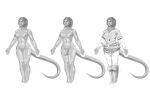  balls breasts demon demon_humanoid female foreskin genitals herm hi_res human humanoid hybrid intersex mammal nipples not_furry nude penis pussy sabrotiger sketch solo 