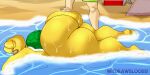  1:1 2020 absurd_res anthro balls balls_focus bandage beach big_butt black_eyes bubble_butt butt clothing erection feet_behind_head flexible folded footwear foreskin genitals gradient_background hand_on_leg hi_res humanoid_genitalia humanoid_penis koopa koopa_troopa koops legs_behind_head legs_up looking_at_viewer male mario_bros multicolored_penis navel nintendo non-mammal_balls nude one_eye_half-closed paper_mario paper_mario:_the_thousand_year_door penis penis_focus pink_background pink_penis presenting presenting_balls presenting_hindquarters presenting_penis purple_background raised_leg scalie seaside shadow shoes short_tail simple_background slightly_chubby socks solo thick_penis thick_thighs vein veiny_penis video_games wide_hips wit_1 yellow_balls yellow_body yellow_nose yellow_penis yellow_skin yellow_tail 