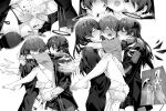  3girls anal arknights arms_around_neck blush closed_eyes clothed_sex cum cum_in_ass cum_in_pussy dark_halo detached_wings double_penetration energy_wings erection exusiai_(arknights) fur-trimmed_hood fur_trim futa_with_female futanari greyscale hair_between_eyes halo hood hood_down hooded_jacket incest internal_cumshot jacket kataokasan lemuen_(arknights) licking licking_ear long_hair long_sleeves monochrome mostima_(arknights) multiple_girls multiple_penises open_fly open_mouth panties penis second-party_source sex short_hair shorts siblings sisters smile standing standing_sex underwear vaginal wings x-ray 