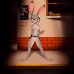  1:1 3_toes 5_fingers absurd_res anthro bedroom_eyes black_tipped_ears bottomwear breasts clothed clothing collarbone detailed detailed_background digital_media_(artwork) disney ears_up eyelashes feet female fingers floppy_ears fur furbeyond genitals grey_body grey_fur hi_res judy_hopps lagomorph leporid light_body light_fur mammal narrowed_eyes naughty_face night purple_eyes pussy rabbit raised_bottomwear raised_clothing raised_skirt seductive shaded signature skirt skirt_only solo spotlight spread_legs spreading street toes zootopia 