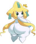  absurd_res alpha_channel beady_eyes big_breasts big_butt breasts butt edit female hi_res huge_butt humanoid jirachi legendary_pok&eacute;mon looking_at_viewer looking_back looking_back_at_viewer multicolored_body nintendo not_furry pok&eacute;mon pok&eacute;mon_(species) short_stack simple_background solo sssonic2 transparent_background video_games white_body yellow_body 
