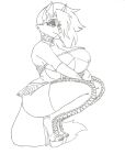  anthro big_breasts big_butt boots bottomwear breasts butt canid canid_demon canine canis clothed clothing demon female footwear handwear hellhound helluva_boss hi_res high_heeled_boots high_heels huge_breasts krocialblack legwear looking_at_viewer loona_(helluva_boss) mammal shoes skimpy skirt solo thigh_boots thigh_highs topwear 