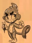  anthro bloons_tower_defense dart dart_monkey female haplorhine mammal monkey primate sketch smile solo soulcentinel 