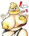  2022 anthro big_breasts black_eyes blonde_hair blush breast_expansion breasts canid canine canis clothing digital_drawing_(artwork) digital_media_(artwork) domestic_dog english_text expansion fan_character female fidough fur genitals growth growth_sequence hair huge_breasts hyper hyper_breasts mammal nintendo nipples nude open_mouth pok&eacute;mon pok&eacute;mon_(species) pussy shaded shieradevil shocked_face simple_background solo solo_focus suiza_(shieradevil) tan_body tan_fur text thick_thighs video_games yellow_nipples 
