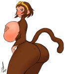  animal_humanoid anthro big_breasts big_butt blush blushing_profusely breasts brown_body brown_eyes brown_fur brown_hair butt capcom curvy_figure embarrassed embarrassed_nude_female female fur hair hand_on_breast hand_on_own_breast haplorhine headdress headdress_only headgear headgear_only hi_res humanoid mammal mammal_humanoid marvel_vs._capcom monke monkey monkey_humanoid monkey_tail pale_skin pranky primate primate_humanoid simple_background solo sonson video_games voluptuous white_background wide_hips 