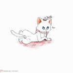  domestic_cat felid feline felis female feral genitals hi_res mammal marie_(aristocats) pussy solo the_aristocats yordraw 