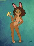  anthro brianna_(zootopia) brown_body brown_eyes brown_fur brown_hair disney eyewear fan_character female fur glasses hair lagomorph latina leporid mammal rabbit solo yoshisketchers9 zootopia 