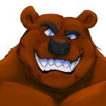  anthro brown_body brown_fur fur grin headshot headshot_portrait male mammal nafeon nafithebear portrait smile solo teeth thebluebear27 ursid 