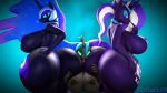  16:9 3d_(artwork) anthro anthrofied areola armor arthropod big_breasts big_butt blue_eyes blue_eyeshadow blue_hair blue_sclera breasts butt changeling cryowolf9 cutie_mark digital_media_(artwork) equid equine eyeshadow friendship_is_magic green_eyes hair hasbro headgear helmet hi_res horn huge_breasts huge_butt idw_publishing makeup mammal multicolored_hair my_little_pony my_little_pony_(idw) nightmare_moon_(mlp) nightmare_rarity_(idw) nipples nude purple_eyeshadow purple_hair queen_chrysalis_(mlp) sparkles two_tone_hair unicorn villains white_hair widescreen 