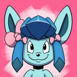  1:1 accessory animated bow_ribbon eeveelution equid equine glaceon hair_accessory hair_bow hair_ribbon horse mammal nintendo pok&eacute;mon pok&eacute;mon_(species) pony ribbons short_playtime transformation trevor-fox video_games 