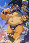  2022 aloha_shirt anthro ball barefoot beach beach_ball belly big_belly big_muscles blurred_background body_hair bowser bowser_day bowser_jr. bracelet bulge chain_chomp chest_hair claws clothed clothing cloud collar day eyebrows eyewear feet flying footwear glasses group hair hat headgear headwear hi_res horn inflatable jewelry jumping kamek koopa koopa_troopa magikoopa male mario_bros moobs musclegut muscular muscular_anthro muscular_male mystikfox61 navel neckerchief nintendo nipples non-mammal_nipples open_clothing open_mouth open_shirt open_smile open_topwear outside overweight overweight_anthro overweight_male palm_tree pattern_clothing pattern_shirt pattern_topwear plant robe running sand scalie seaside shell shirt shoes signature sky smile soles solo_focus speedo spiked_bracelet spiked_collar spiked_shell spikes spikes_(anatomy) sunglasses swimwear teeth tongue topwear tree tripping video_games 