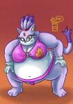  2015 3_toes 5_fingers accessory anthro asian_clothing belly big_belly big_breasts blaze_the_cat bottomwear bra breasts cleavage clothed clothing crouching domestic_cat east_asian_clothing feet felid feline felis female fingers fur hair_accessory hairband hi_res japanese_clothing mammal mawashi navel obese obese_anthro obese_female overweight overweight_anthro overweight_female raised_tail royaljellysandwich sega solo sonic_the_hedgehog_(series) squatting_position sumo sumo_wrestler toes topwear underwear 