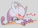  &lt;3 blush bodily_fluids duo female female_penetrated genitals grey_background human legendary_pok&eacute;mon looking_at_viewer male male/female male_penetrating male_penetrating_female mammal mega_evolution mega_mewtwo mega_mewtwo_y nintendo oral oral_penetration penetration penis pok&eacute;mon pok&eacute;mon_(species) red_eyes simple_background sweat tosx video_games 