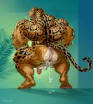  2022 after_anal anal anthro anus back_muscles balls biceps big_butt big_muscles bodily_fluids brown_body brown_fur butt coach_(purrcules) crouching cum cum_from_ass cum_in_ass cum_inside cum_on_butt cum_string english_text felid fur genital_fluids genitals hi_res huge_muscles humanoid_genitalia humanoid_penis jaguar mainlion male mammal markings masturbation muscular muscular_anthro muscular_male muscular_thighs nude pantherine penis perineum quads solo spots spotted_body spotted_fur spotted_markings tan_body tan_fur text thick_thighs 