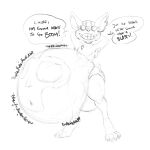  abdominal_bulge anthro belly big_belly bulge dialogue hi_res league_of_legends male min min_(artist) riot_games rumbling_stomach same_size_vore smile text video_games vore yordle ziggs_(lol) 