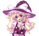  blonde_hair blood empty_eyes guro hands hat kajo kirisame_marisa long_hair penis pink_eyes severed_penis solo touhou witch_hat yandere 