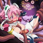  blush breasts censored highres large_breasts nerval open_mouth pink_eyes pink_hair rape saipaco shishidou_akiha short_hair sora_wo_kakeru_shoujo spread_legs tears tentacles torn_clothes 